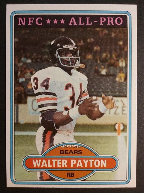 walter payton 1976 nfc all pro card|walter payton football card values.